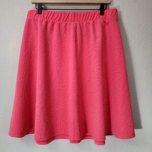 Torrid • Pink Textured Circle Skirt